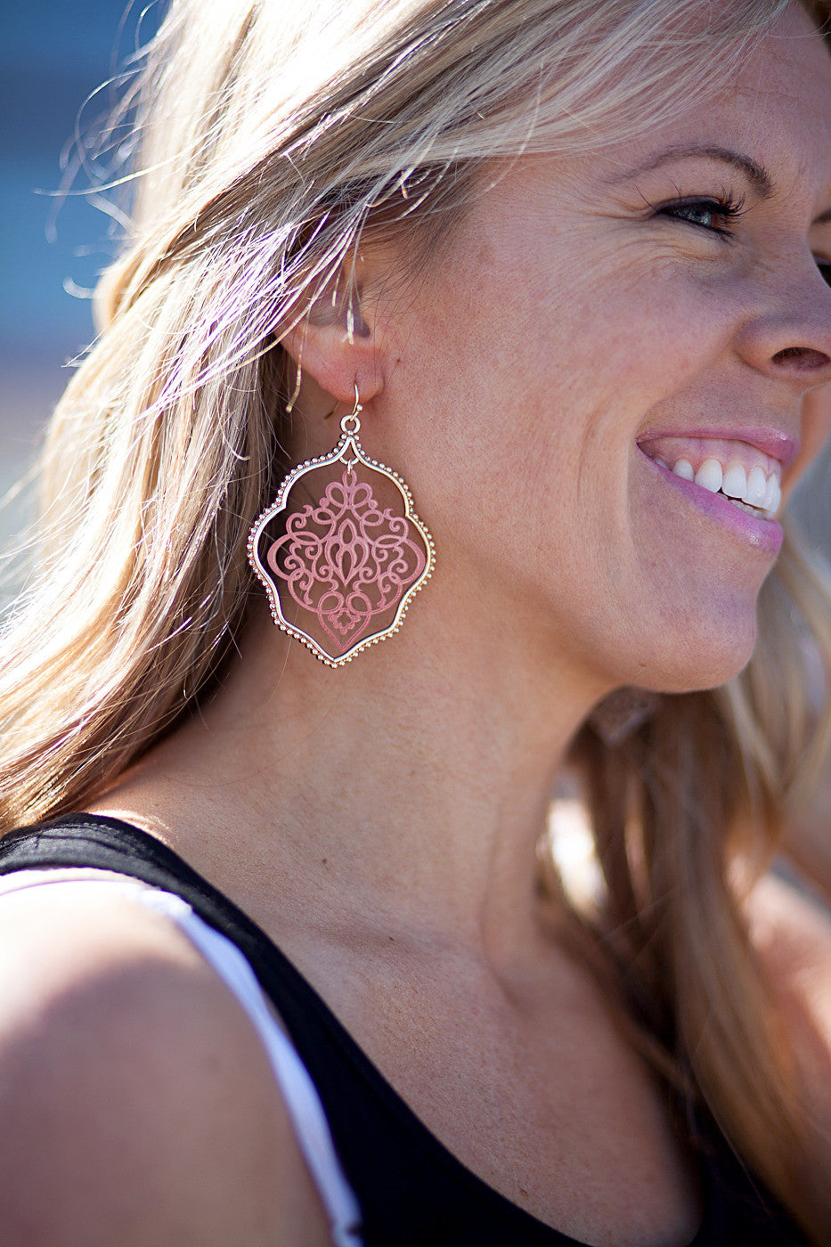 Painted Lace Earrings