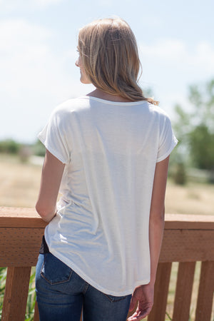 Boyfriend Pocket Tee - Ivory