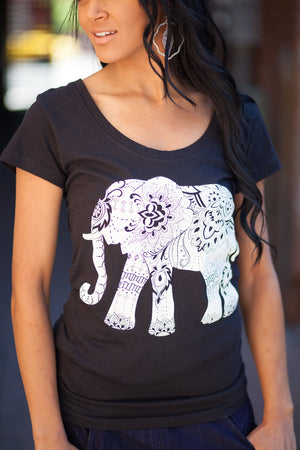 Elephant Tee - Black