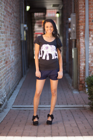 Elephant Tee - Black