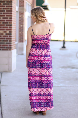 Geometric Sundress Pink/Blue