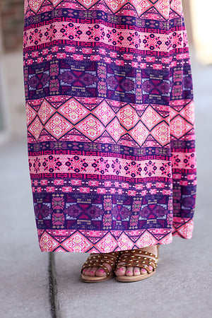 Geometric Sundress Pink/Blue