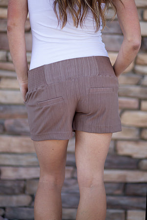 London Dress Shorts - Brown