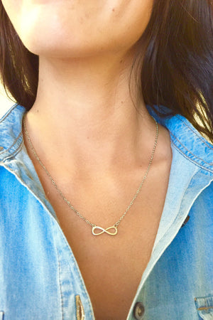 Infinity Necklace - Gold or Silver