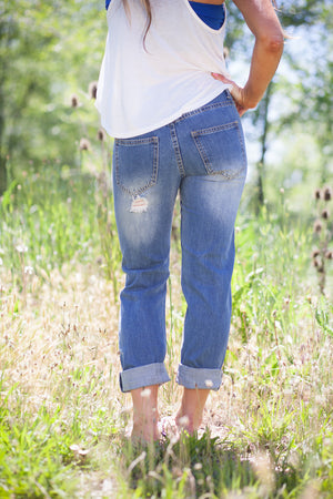 Destroyed Boyfriend Jeans