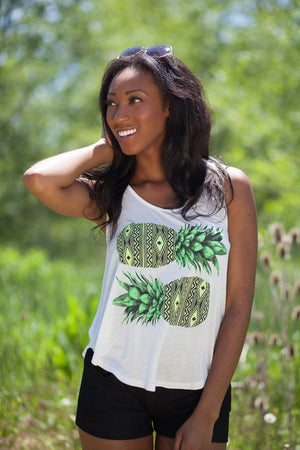 Pineapple Tank Top - Ivory