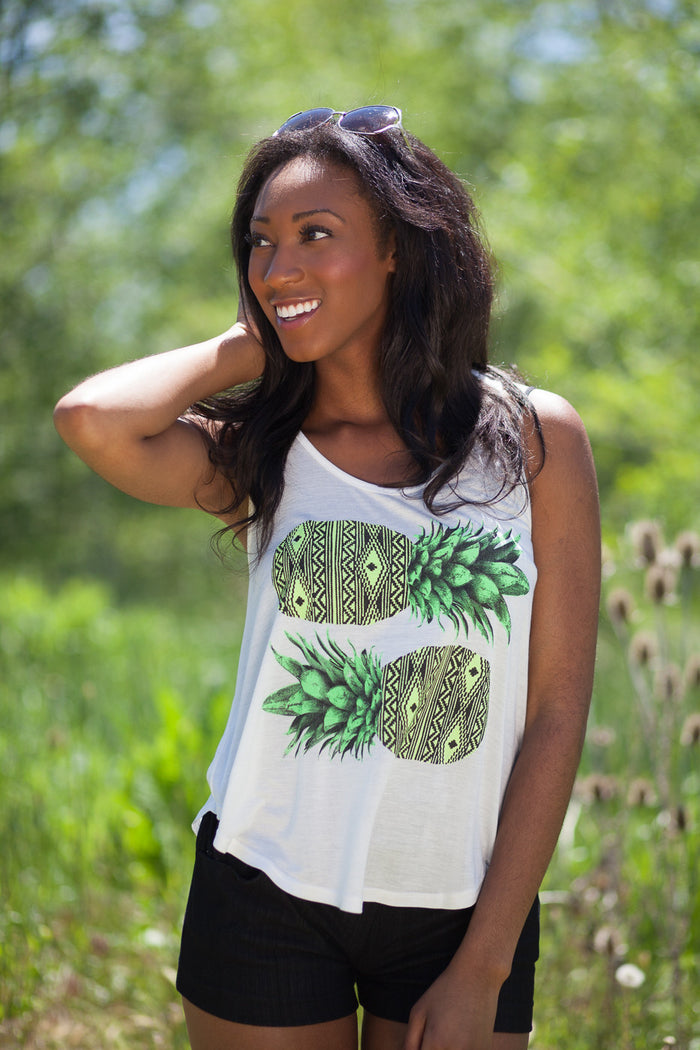Pineapple Tank Top - Ivory