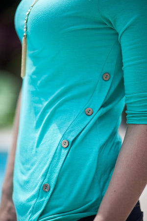 Monroe Asymmetrical Tunic - Mint