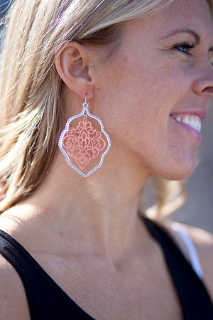 Painted Lace Earrings