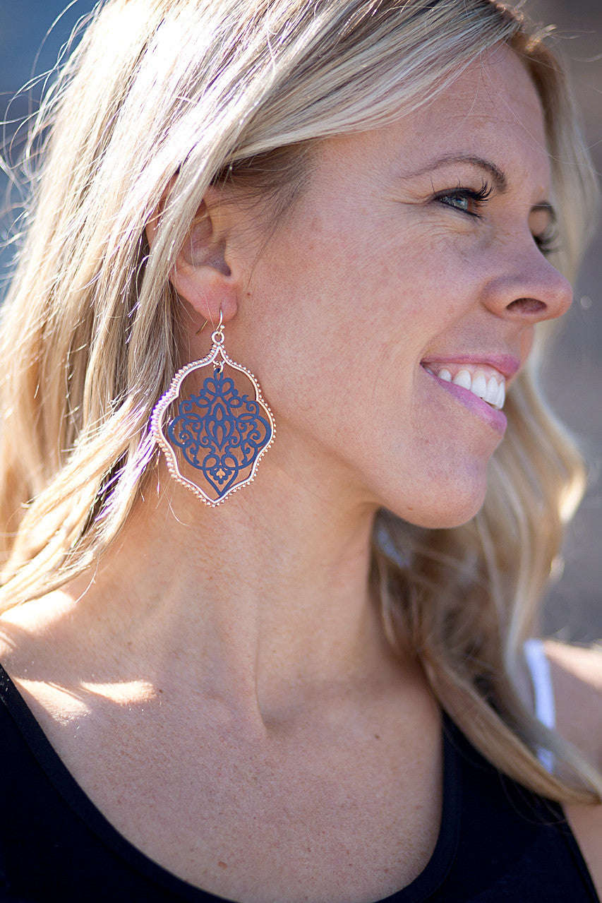 Painted Lace Earrings