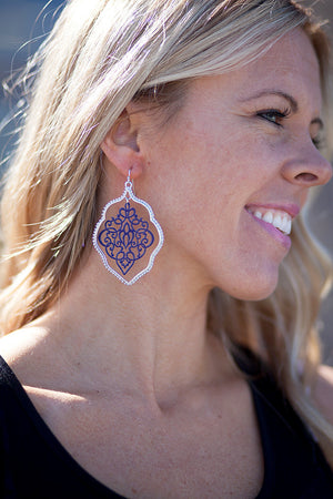 Painted Lace Earrings