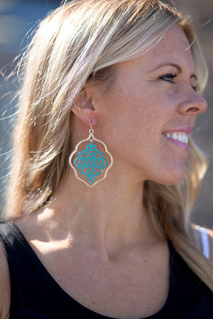 Painted Lace Earrings