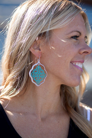 Painted Lace Earrings