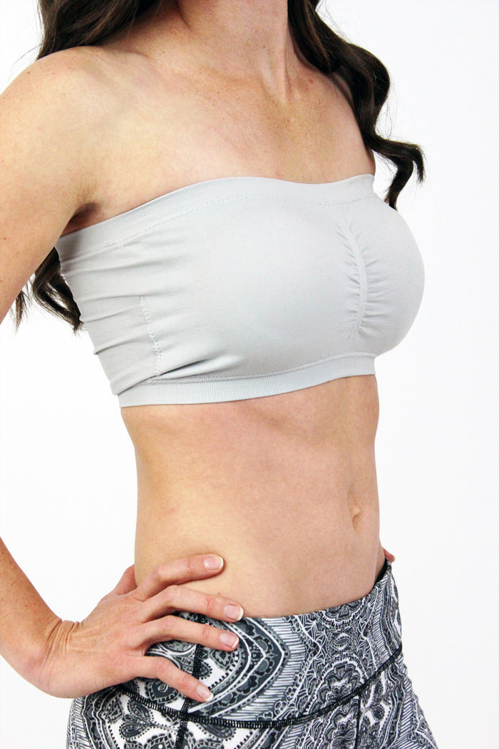 Bandeau Top - Padded Grey