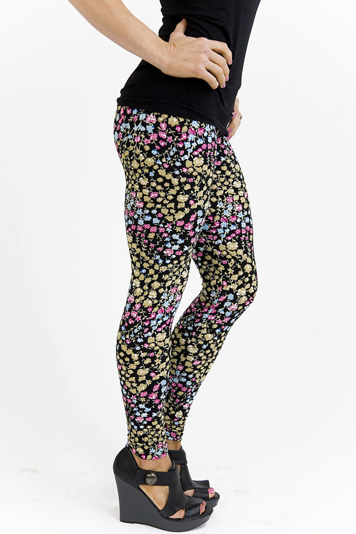 Leggings - Flower Power Mini Rose