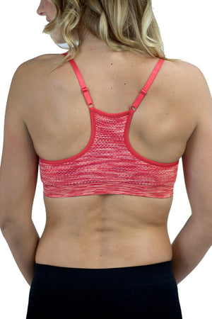 Lucy Two-Tone Sports Bra Red