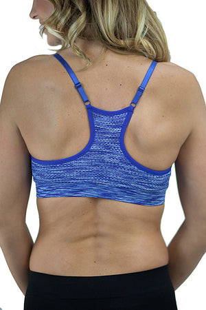 Lucy Two-Tone Sports Bra Royal