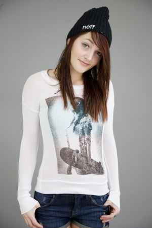 Skater Girl Sweater Ivory