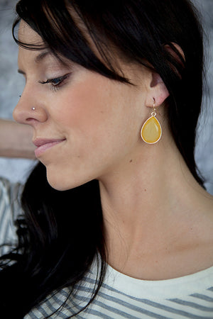 Teardrop Earrings Gold