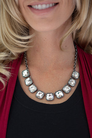 Vintage Crystal Statement Necklace